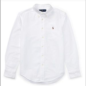 Boys Polo Ralph Lauren White Oxford